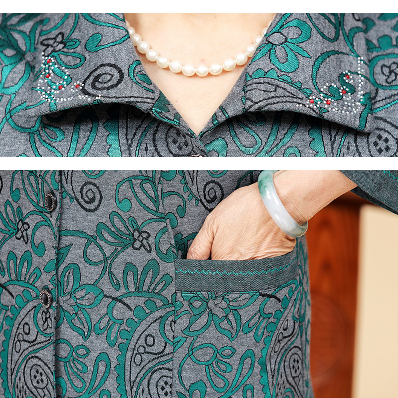 中老年秋装女衬衫60-70-80岁妈妈装春秋季外套老人奶奶装长袖衣服