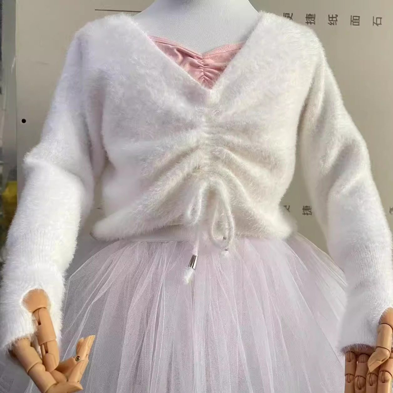 儿童舞蹈服女毛衣外套秋季女童芭蕾舞练功服少儿长袖貂绒开衫保暖,淘宝优惠券,粉丝福利购,淘宝优惠卷