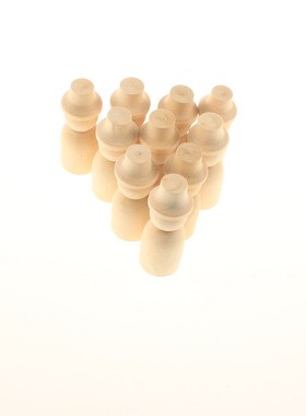 创意玩具木偶木制色手绘DIY绘画套人 木制工艺品家居装饰道具