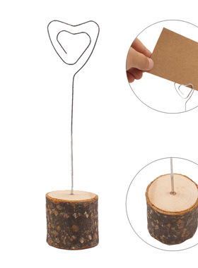 木工艺品情人节装饰抛光照片夹家居装饰道具DIY美式乡村婚庆摆件