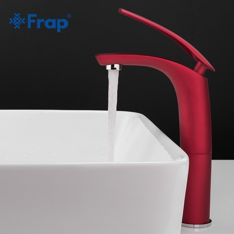 Frap Brand New Design Bathroom Basin Faucet Red Ho - 图0