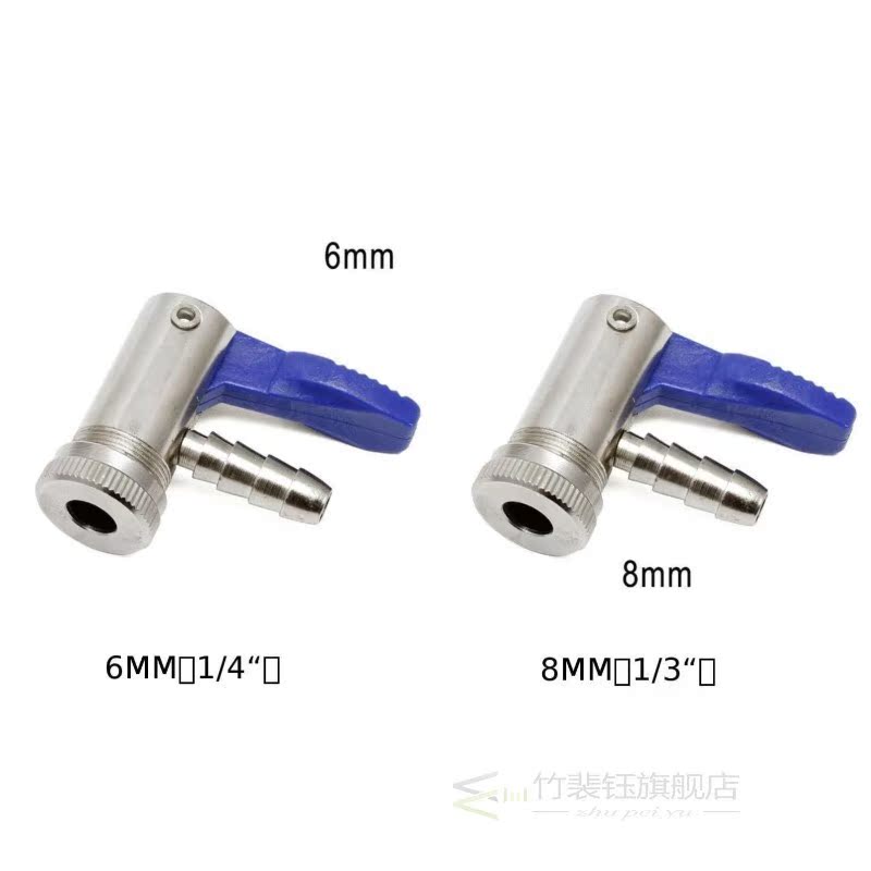 Tire Inflator Valve Connector Tools Tool Auto Chrome +Blue C - 图3