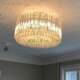 French Murano Murano handmade crystal glass chandelier light luxury middle-aged restaurant bedroom study living room lamp