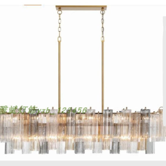 French living room lamp light luxury handmade glass hall main lamp American retro chandelier medieval designer villa