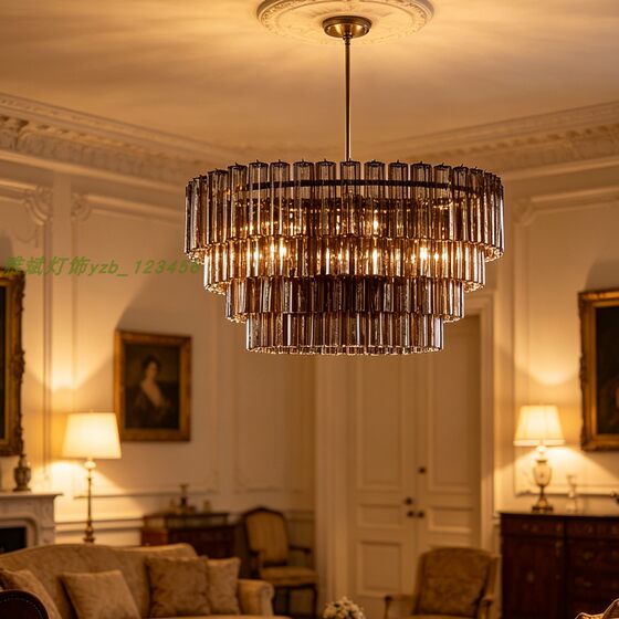 French medieval retro villa living room designer restaurant art Murano handmade foreign trade glass chandelier