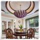 French MURANO purple glass Nanyang medieval living room Murano designer villa staircase living room chandelier