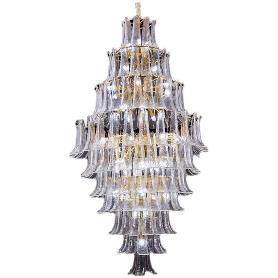 Duplex floor chandelier living room light luxury