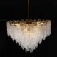 Light luxury glass chandelier, artistic style fashionable bedroom lamp