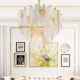 Light luxury glass lamp for living room, dining room and bedroom