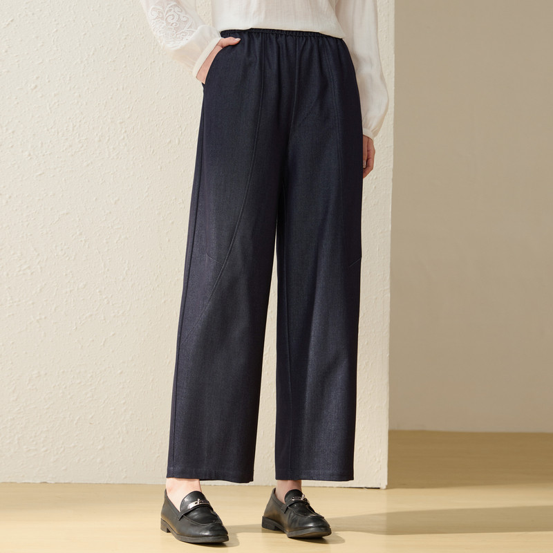 【舒适松紧腰百搭显瘦裤子】纤莉秀大码女装休闲裤胖mm2026春新款,淘宝优惠券,粉丝福利购,淘宝优惠卷