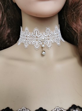 韩日蕾丝原宿甜美女生配饰品颈链