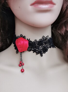 锁骨链项圈糖蕾丝锁骨链女