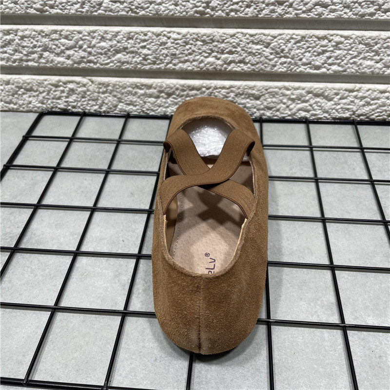 断码处理春季平底真皮玛丽珍鞋交叉松紧带气质一脚蹬芭蕾风女单鞋,淘宝优惠券,粉丝福利购,淘宝优惠卷