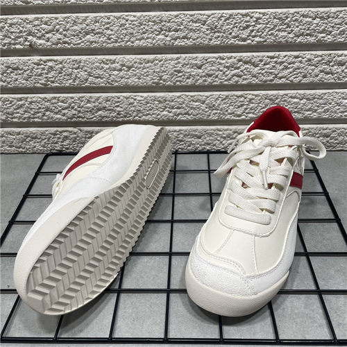 断码处理韩版ins超火真皮系带德训鞋女休闲运动鞋低帮板鞋小白鞋 - 图2