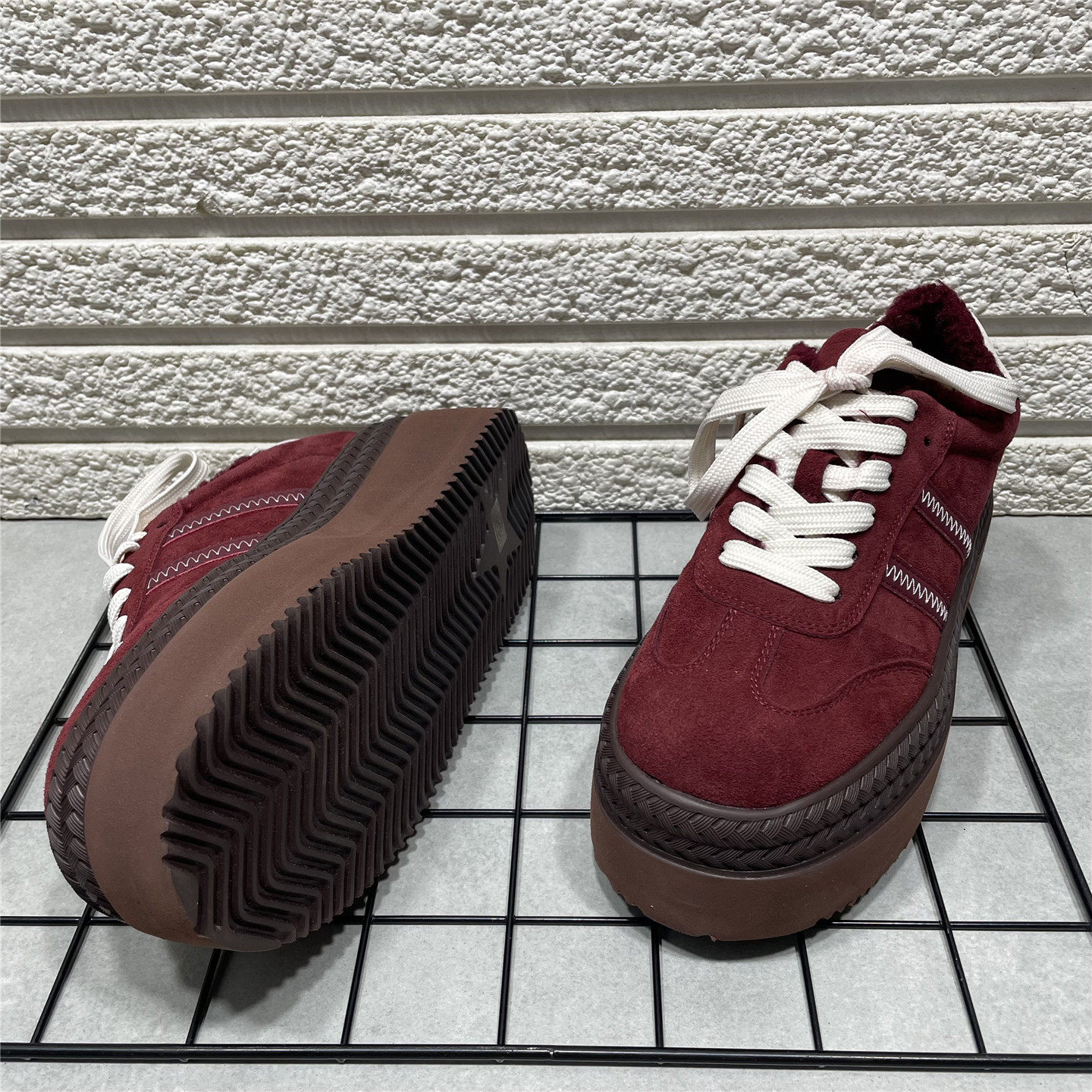 断码处理真皮复古德训鞋女冬季加绒厚底时尚百搭阿甘鞋休闲鞋板鞋,淘宝优惠券,粉丝福利购,淘宝优惠卷