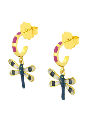 goodafternine泰国四叶草甲虫蝴蝶蜗牛青蛙鸟牵牛花瓢虫蜻蜓耳钉