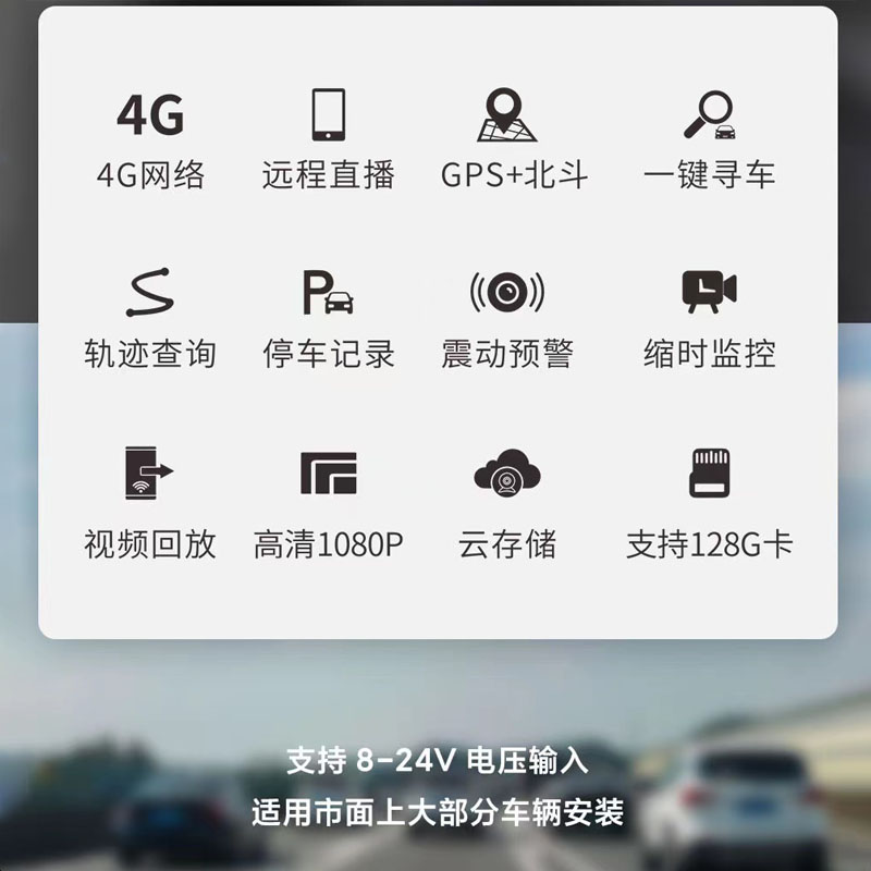 行车记录仪2024新款高清4G远程手机APP互联监控带gps轨迹停车监控-图2