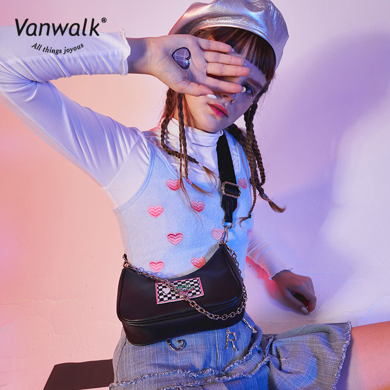vanwalk甜酷系列千禧年腋下斜挎包 出走女士包袋