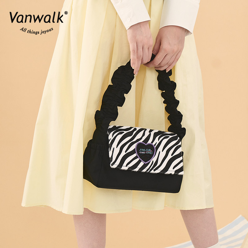 vanwalk阳光牧场辣妹手提豹纹包 出走腋下包