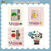 VANWALK fun market cute panda mini coin wallet girl niche design magnetic buckle storage card bag