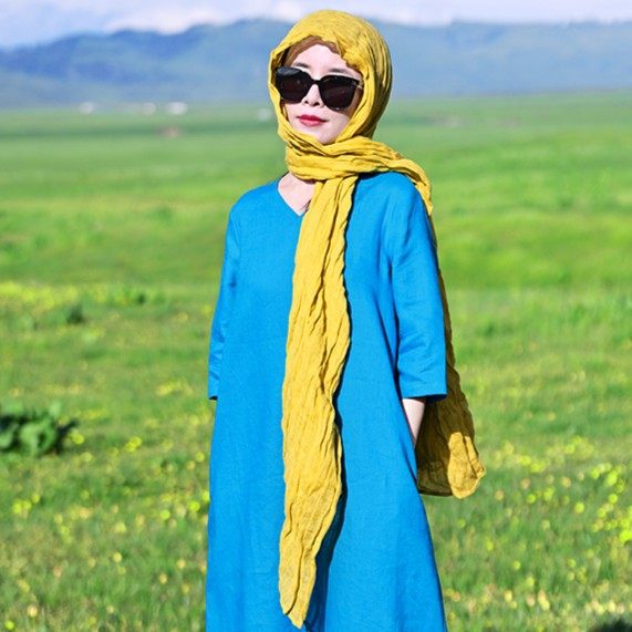 长长久久/十木米原创百分百稀疏亚麻文艺百搭四季可用披肩围巾,淘宝优惠券,粉丝福利购,淘宝优惠卷