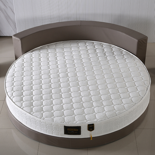 酒店家用圆床垫折叠圆形弹簧乳胶双人2m22m圆床加厚席梦思经济型