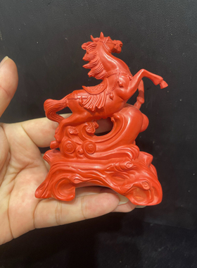 红砂马摆件马到成功办公室家中居