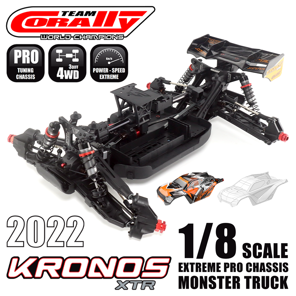 Team Corally Kronos XTR 2022 克诺斯1/8大脚卡车遥控车 C-00273 - 图0