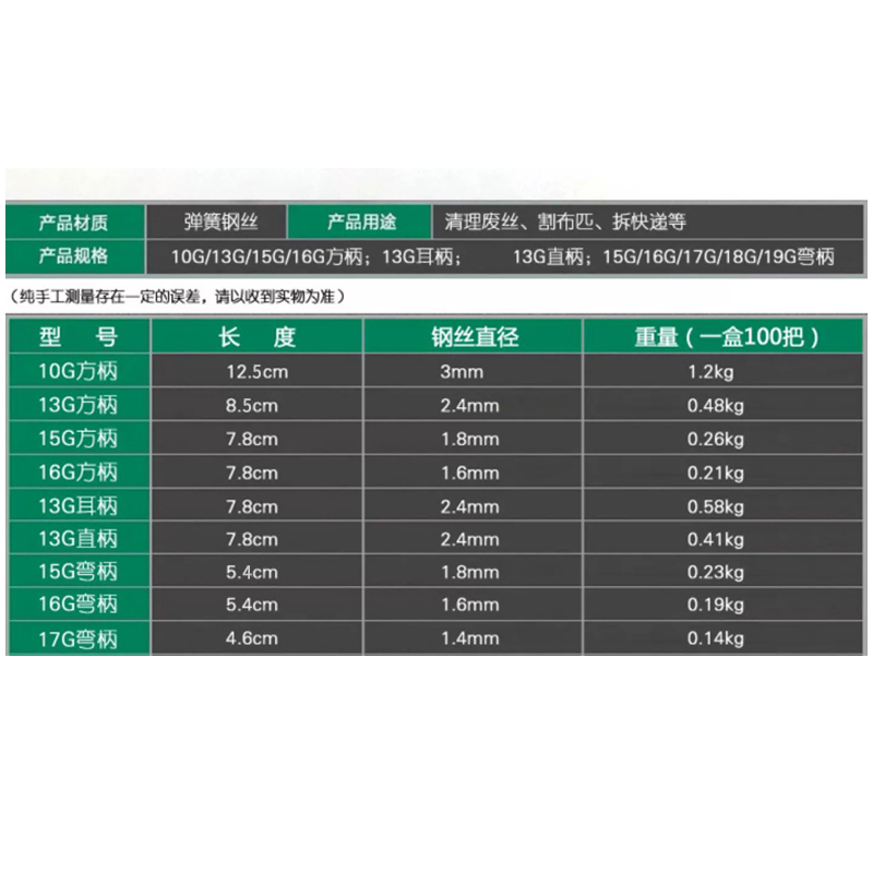 燕子打结刀10G1G15G16G17G方柄弯柄耳柄纺织钩刀勾刀割刀 - 图0