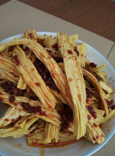 湖南新化特产正宗麻辣腐竹好吃辣爽现做现发新品上架食品 - 图0