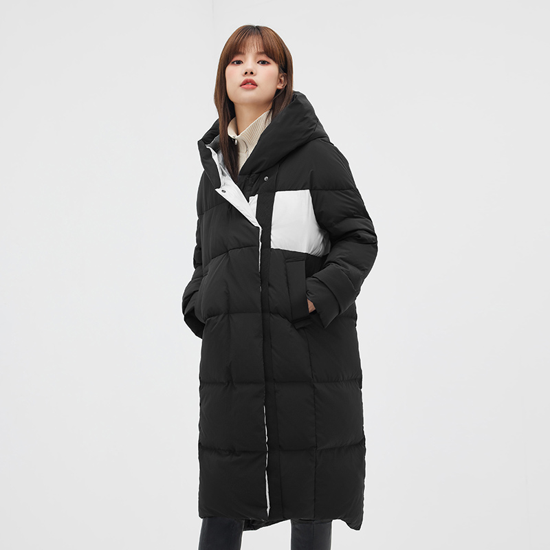 高梵女2021年新款长款过膝潮羽绒服 高梵羽绒服
