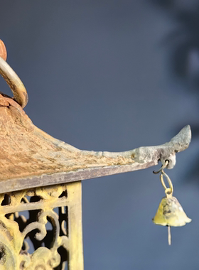 日本铜器茶室空间美学陈列宫灯