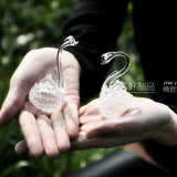 Стеклянный лебедь подходит для мужчин и женщин для друга, подарок на день рождения