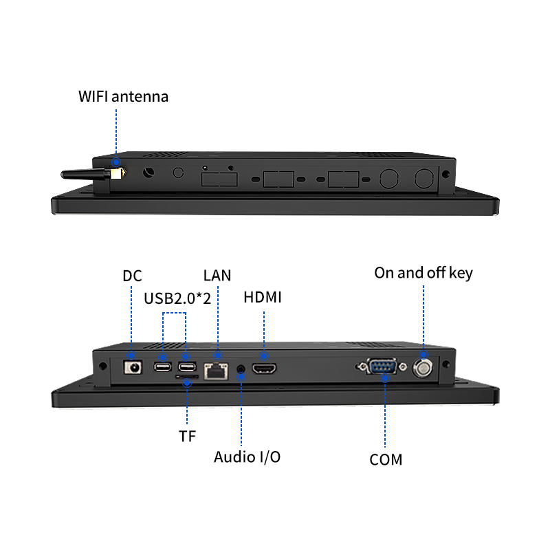 10.1英寸工业安卓电脑一体机电容触摸超薄款式支持壁挂桌面安装 - 图2