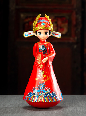 宫廷系列皇上皇后状元郎系列不倒翁卡通创意家居摆件人偶故宫礼物