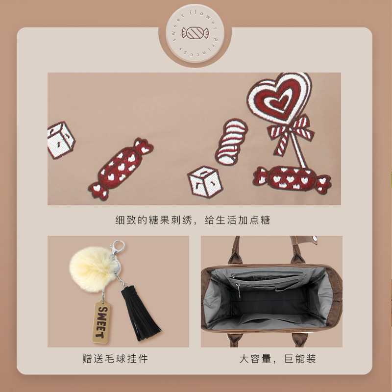 花间公主sweet刺绣手提原创女包 花间公主女士包袋
