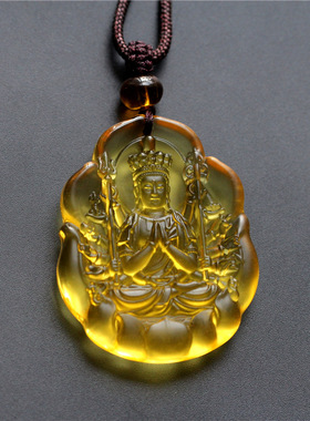 琉璃守护神本命佛荷花佛牌挂件寺院结缘法会吊坠项链文殊普贤