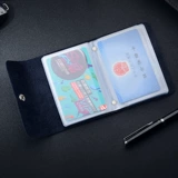 Картхолдер, карточки, кожаная сумка через плечо для визитных карточек, делается под заказ, с печатью вашего логотипа, банковская карта, в корейском стиле