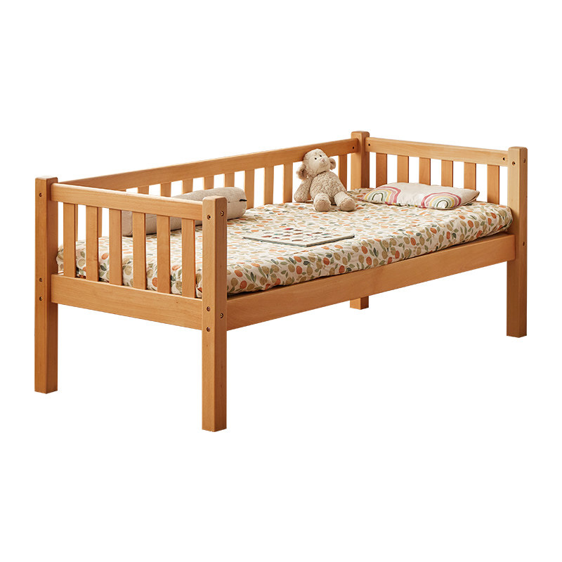 金多喜榉木带护栏婴儿男孩儿童床 金多喜家居儿童拼接床