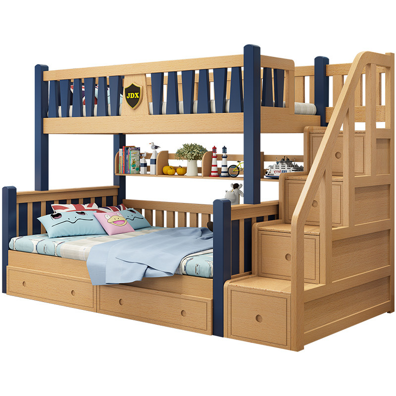 金多喜实木进口榉木高低铺儿童床 金多喜家居高低/子母床