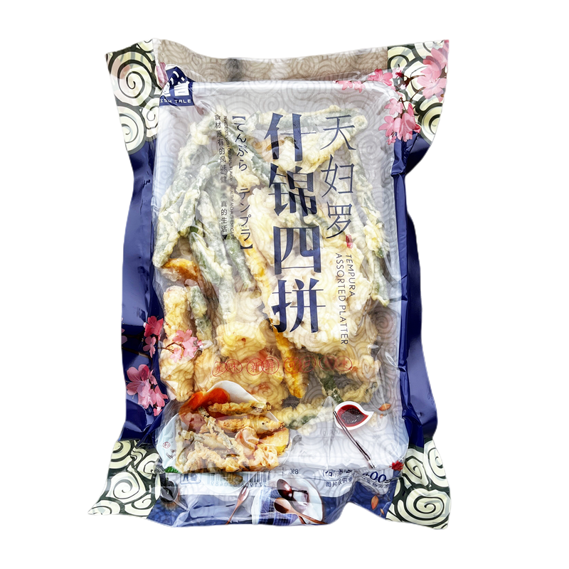 天妇罗蔬菜什锦四拼5包*400g番薯藕四季豆南瓜裹粉油炸小吃半成品,淘宝优惠券,粉丝福利购,淘宝优惠卷