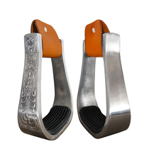 Western style aluminium Horse stirrups This section saddle assorted aluminum horse stirrups inner width 120 mm bag real cow leather dress color box 