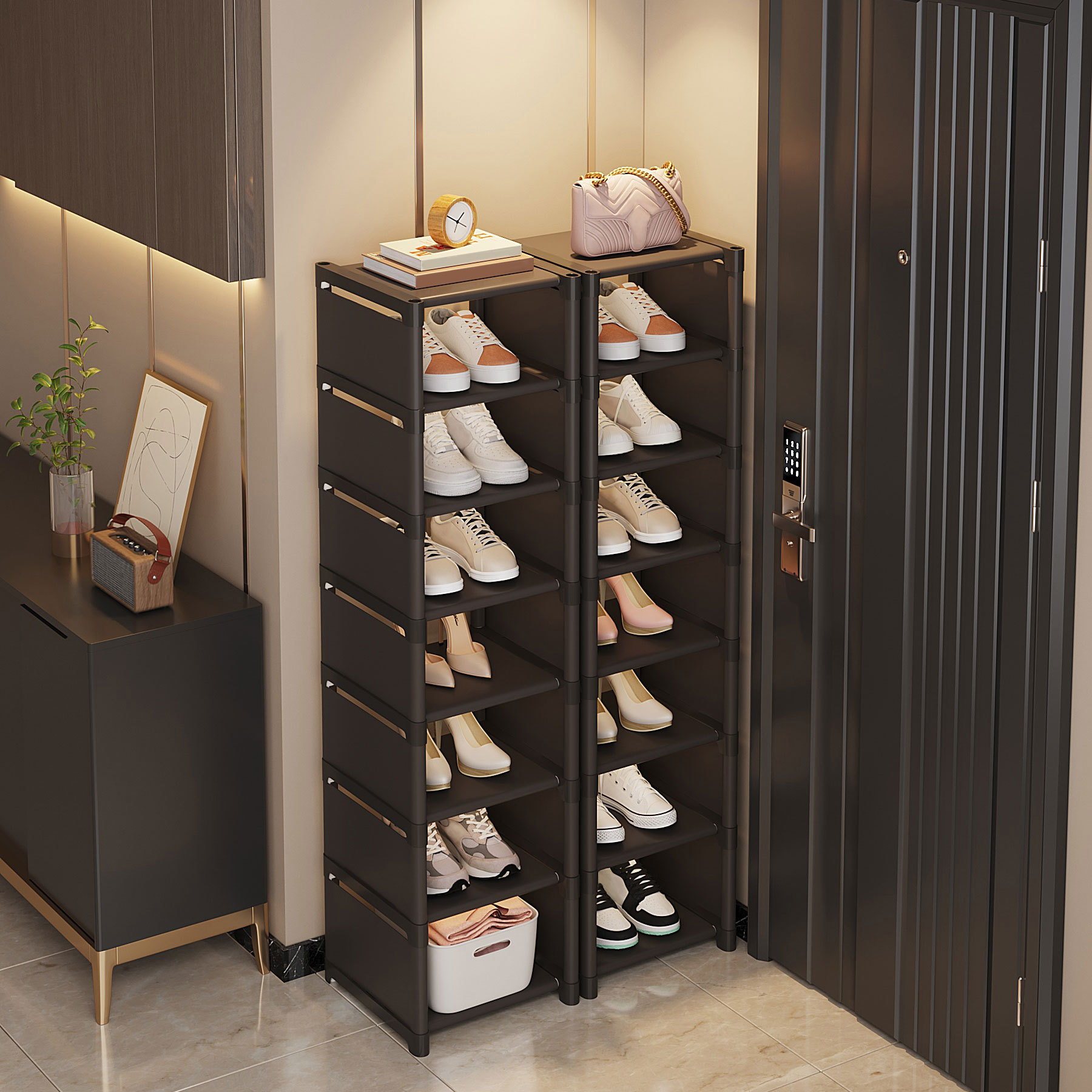 Household simple  shoerack cabinet shoe rack shoes rack鞋架 - 图2