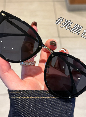 美拉德茶色大框太阳镜女款开车专用遮阳防紫外线偏光猫眼墨镜