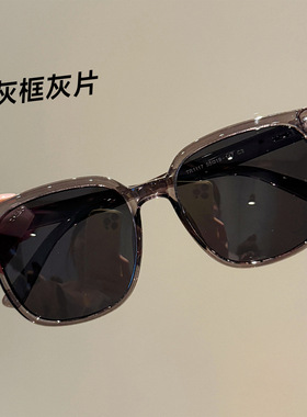 方形男女高清偏光紫粉墨镜女款高级感2026新款防紫外线大框太阳镜