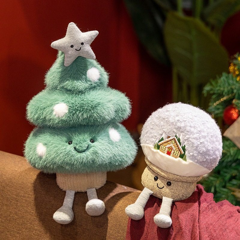 jellycat同款雪景球圣诞树毛绒玩具圣诞节仿真苹果毛绒玩偶批发,淘宝优惠券,粉丝福利购,淘宝优惠卷