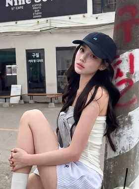 韩版东大门刺绣字母鸭舌帽女休闲显脸小日常百搭情侣潮流棒球帽男