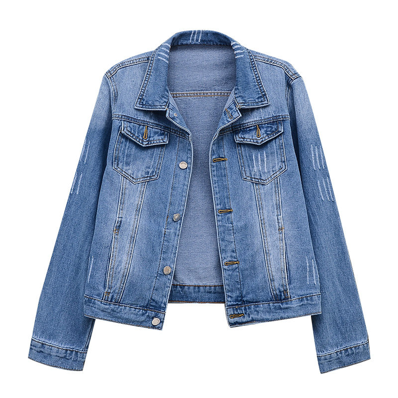2025春秋新款韩版短款牛仔外套女修身外穿经典百搭牛仔上衣牛仔,淘宝优惠券,粉丝福利购,淘宝优惠卷