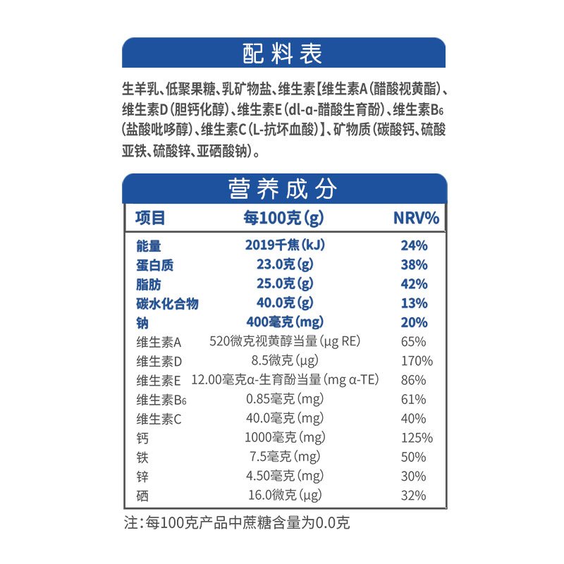 【官方旗舰店】美羚羊奶粉成年人高蛋白羊奶粉新品盒装-图2