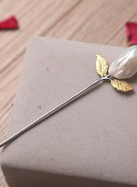巴洛克简约发簪汉服女发钗时尚